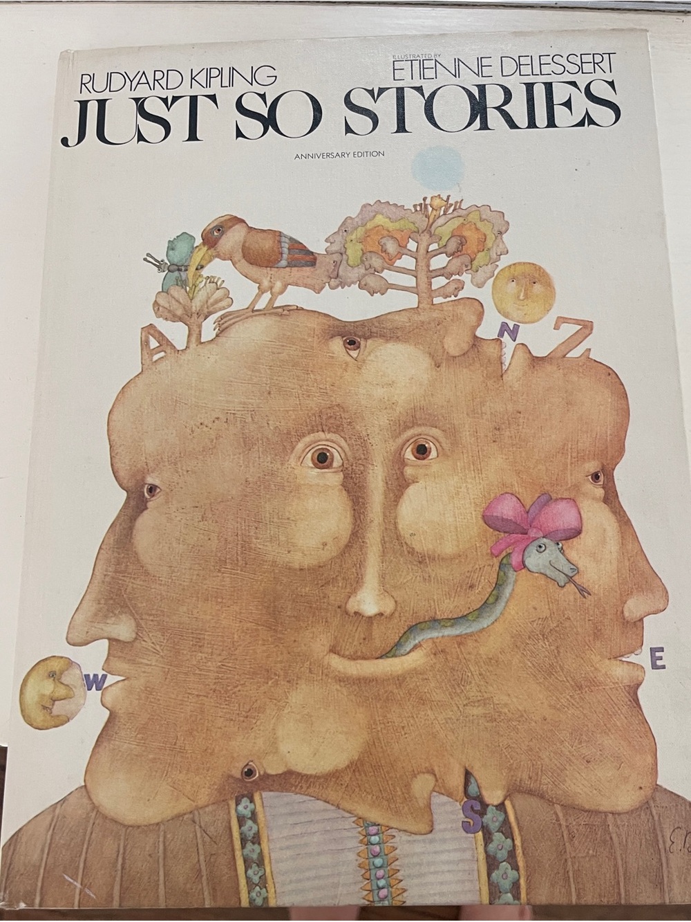 Rudyard Kipling "Just So Stories" Illustrated Edition - Cream/Tan Cover